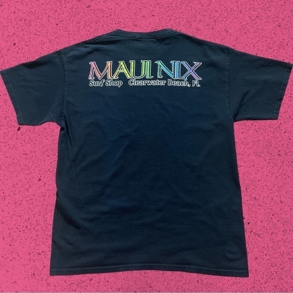 Maui Surf 00s y2k Florida tourist t shirt men’s L - Picture 4 of 6